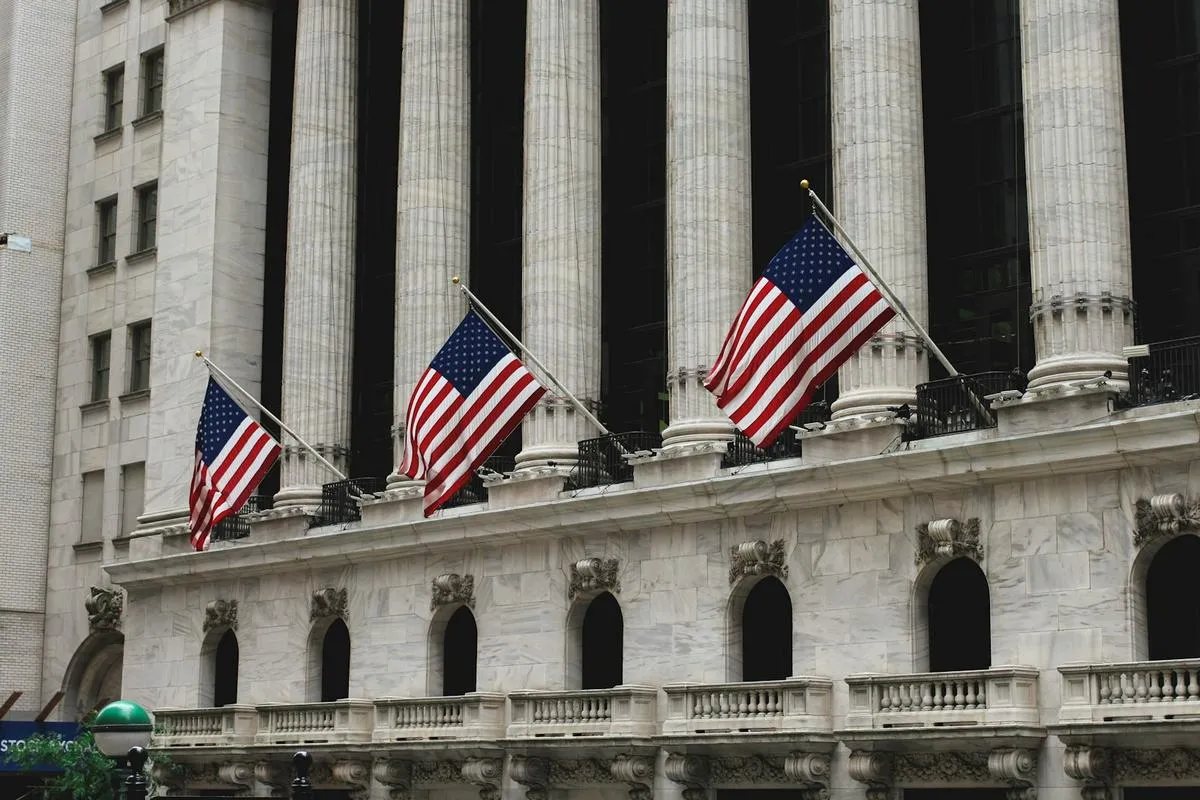 Pile of US Treasury bonds on a dark background
