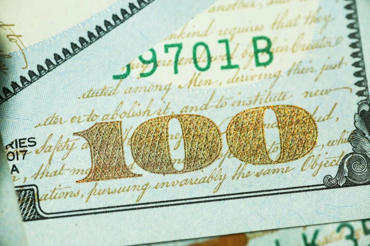 Treasury bond auction documents on a desk