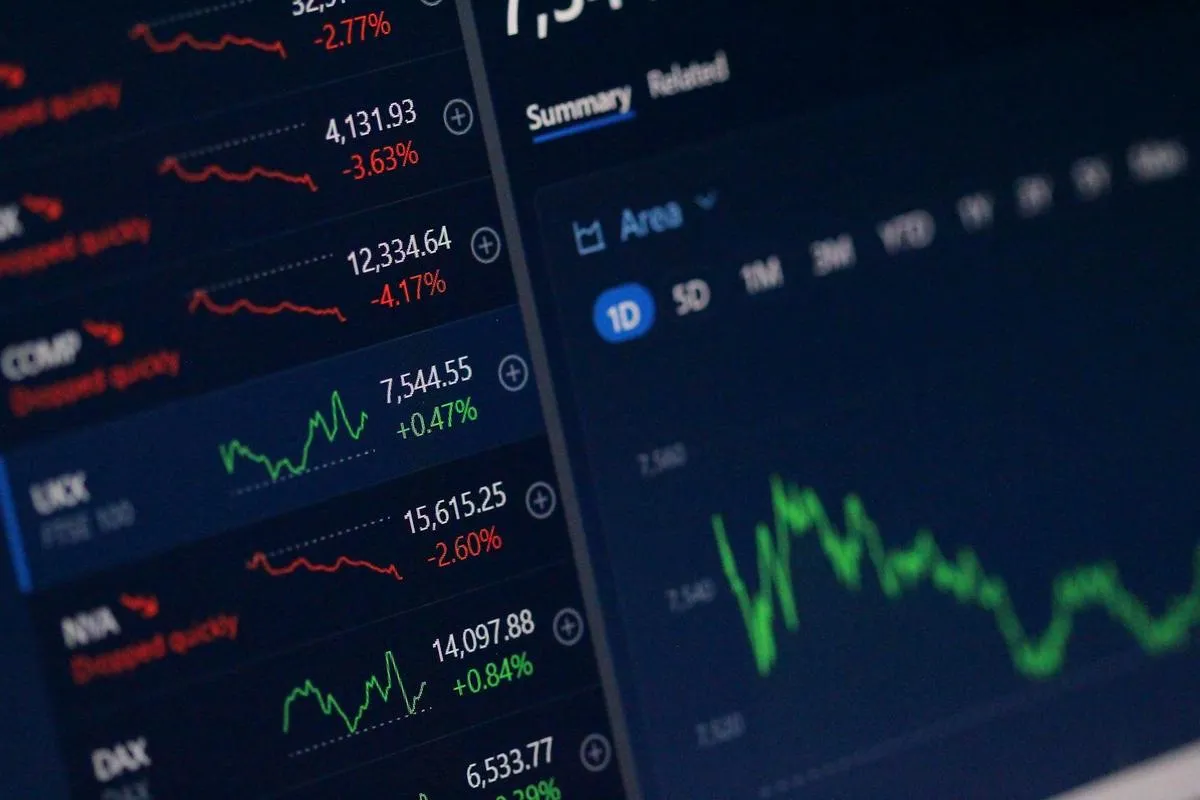 Trader reviewing government bond market data